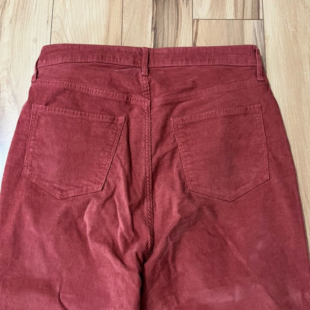 Old Navy Higher High-Rise Flare Corduroy Pants Sz 14 Secret Smooth Pockets Pink - Picture 8 of 8